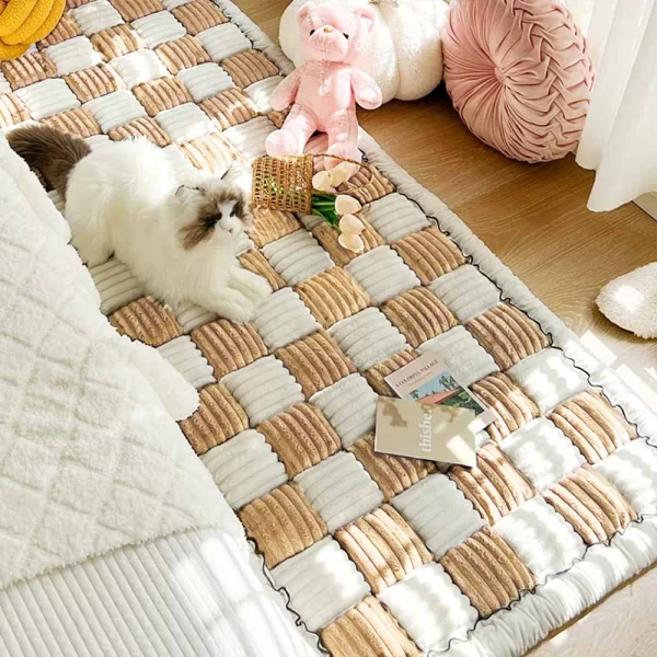 Dog Bed Mat Warm Pet Cat Scratchable Blanket Anti-slip Washable Cushion Sofa Couch Cover Protector - Image 4