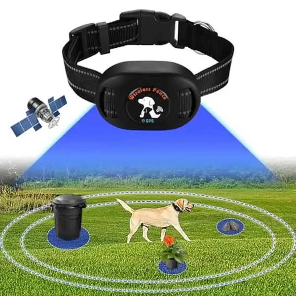 Wireless Pet Fence GPS System 2-in-1 Boundary & Obstacle Protection Range 97-3280ft - Image 2