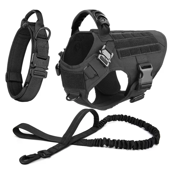Large Dog Harness And Leash Set Pet German Shepherd Malinois Training Walking Vest Dog Harness And Collar For Medium Large Dogs - Image 15