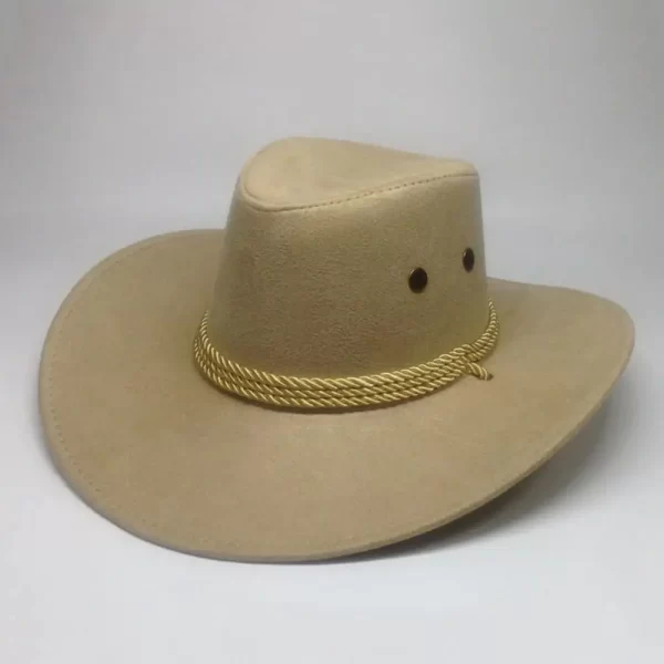 Trilby Cap with Cowboy Style - Adjustable Wide Brim Jazz Hat, Perfect for Horse Riding and Costume Accessories - Image 5