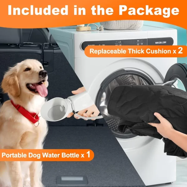 Waterproof Pet Travel Accessories Foldable Dog Car Seat  Car Pet Seat Safety Hammock Trunk Mat Car Rear Back Seat Protector - Image 3