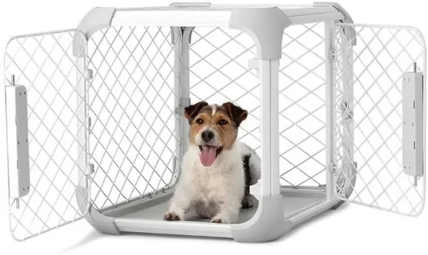 Diggs Evolv Dog Crate I Strong and Modular Design I Sturdy Playpen Paw Safe Mesh Built to Last for Puppies/Dogs - Image 2