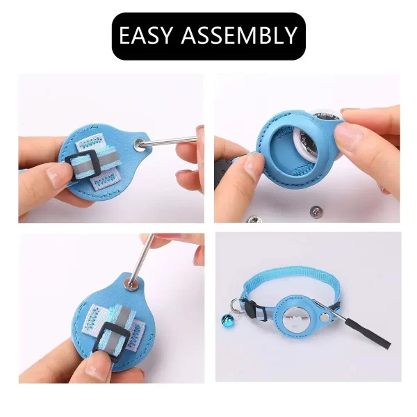 Anti-Lost Cat Collar for Airtag GPS Tracker Protective Case With Bell Reflective (AIr tag available for purchase separately) - Image 6