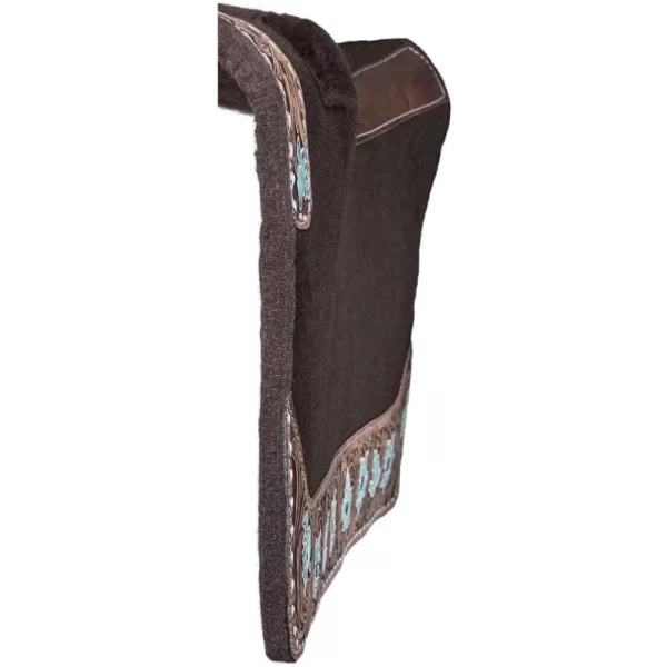 Tough 1 Floral Tooled Felt Saddle Pad - Image 2