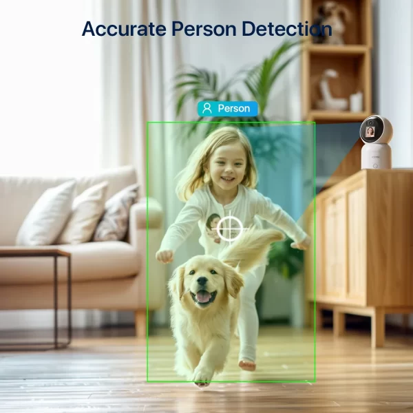 ZOSI 4K 5MP 4MP 2.4G/5G WiFi Security Camera Video Call Baby Monitor Indoor Wireless IP Smart Screen All-in-One Surveillance Cam - Image 5