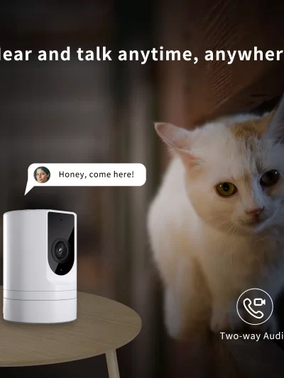 2PC Ease Life APP, Security Camera Indoor, 1080P Pet Camera, Pet Camera with Phone App, Foldable Baby Camera for Home Security,