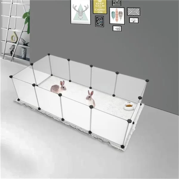 Pet Playpen Portable Large Plastic Yard Fence Small Animals, Puppy Kennel Crate Fence Tent - Image 3