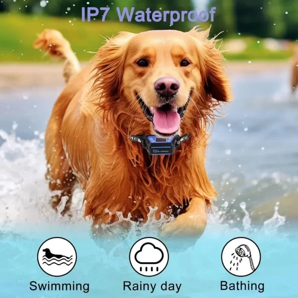 Dog Collar, Electric Wireless Pet Fence, Pet Containment System with Adjustable Warning Strength, Dog Training Collar - Image 4