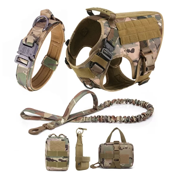 Large Dog Harness And Leash Set Pet German Shepherd Malinois Training Walking Vest Dog Harness And Collar For Medium Large Dogs - Image 20