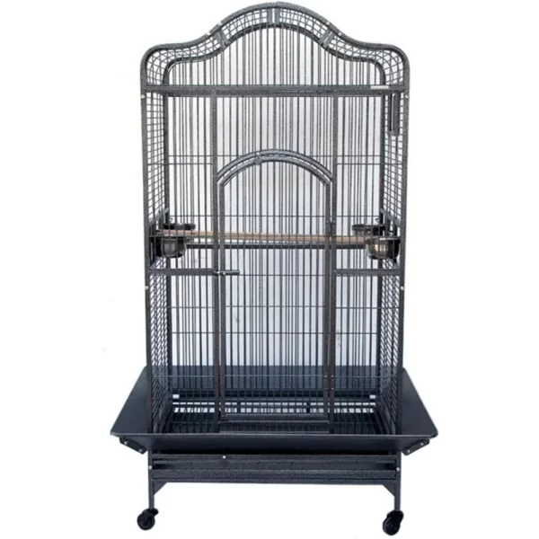 Extra Large Wrought Iron Open/Close Play Top Bird Parrot Cage, Include Metal Seed Guard Solid Metal Feeder Nest Doors - Image 3