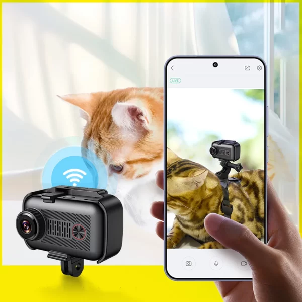 2K Pet Collar Camera with 32GB SD Card WiFi Dog Collar Camera Pet Camera Accessories for Pets - Image 2