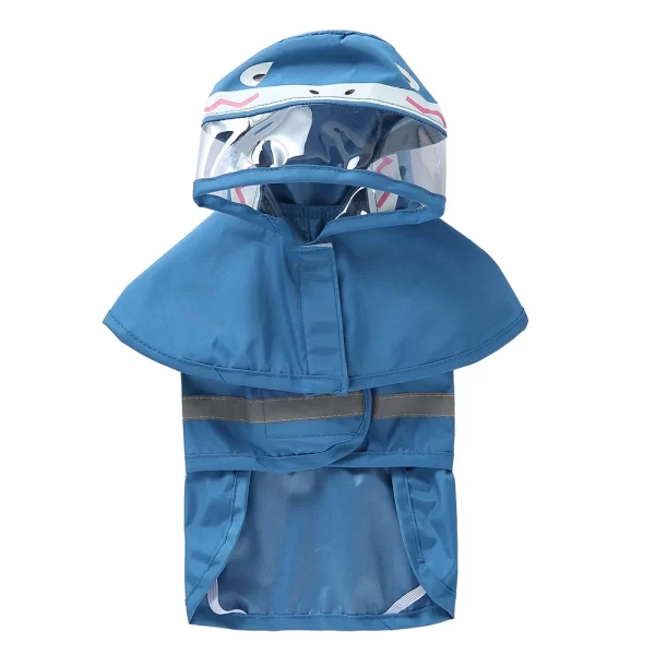 Fashionable Reflective Pet Dog Raincoat Cute Animal Raincoat Pet Hooded Waterproof Jacket Clothes Dog Clothes - Image 8