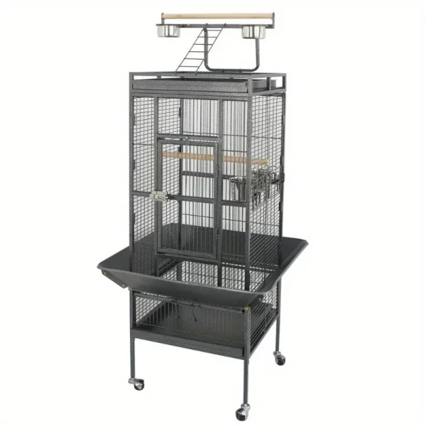 61" Large Bird Cage Top Play Non-Toxic Power Coated Steel Best Pet House EZ USE - Image 2