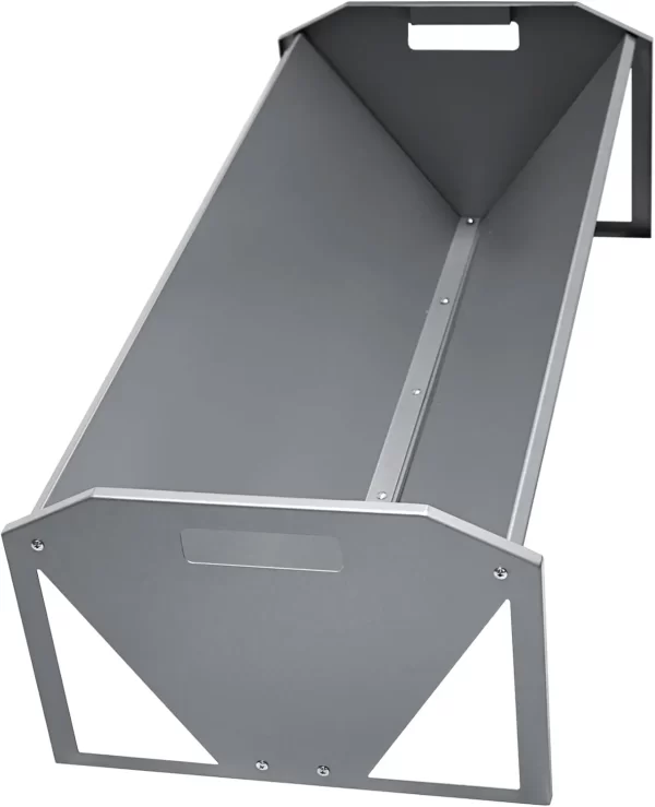 Heavy Duty 22 Gallon Capacity Livestock Trough, Galvanized Steel Sheep Feeder Trough for Horse, Goat, Sheep, Cattle, Cow, Alpaca - Image 8