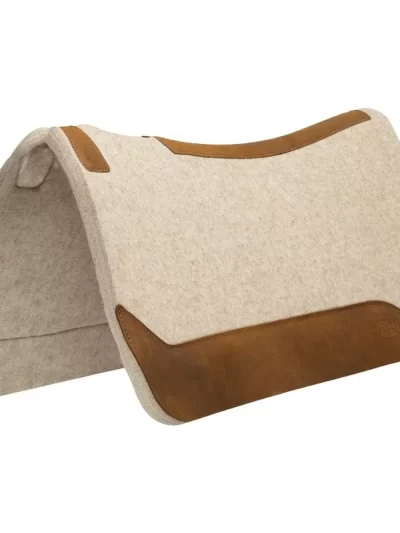 Weaver Equine 30" x 30" Contoured Wool Blend Felt Horse Saddle Pad, Shock Absorbing Western Saddle Pad,Durable Equine Supplies