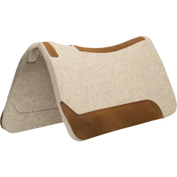 Weaver Equine 30" x 30" Contoured Wool Blend Felt Horse Saddle Pad, Shock Absorbing Western Saddle Pad,Durable Equine Supplies