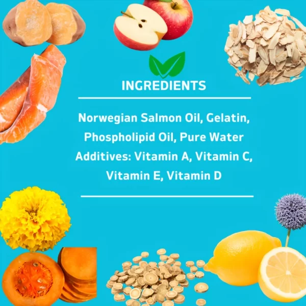 60 Capsules Amazing Omega 3 Fish Oil for Dogs and Cats - Omega 3 for Dogs and Cats Shedding and Skin Health For Dog Dry Skin - Image 6