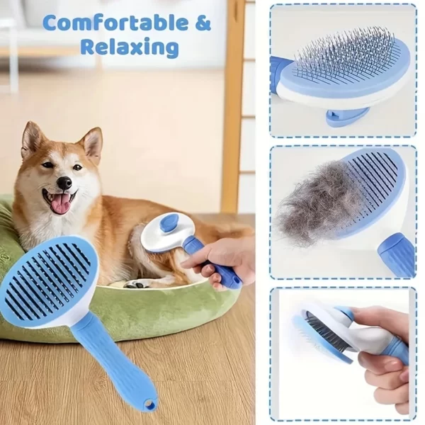7 Pack Pet Grooming Set, Hair Removal Comb For Dog, Flea Comb, Dog Shampoo Brush, Pet Nail Clippers, Dog Toothbrush Set - Image 6