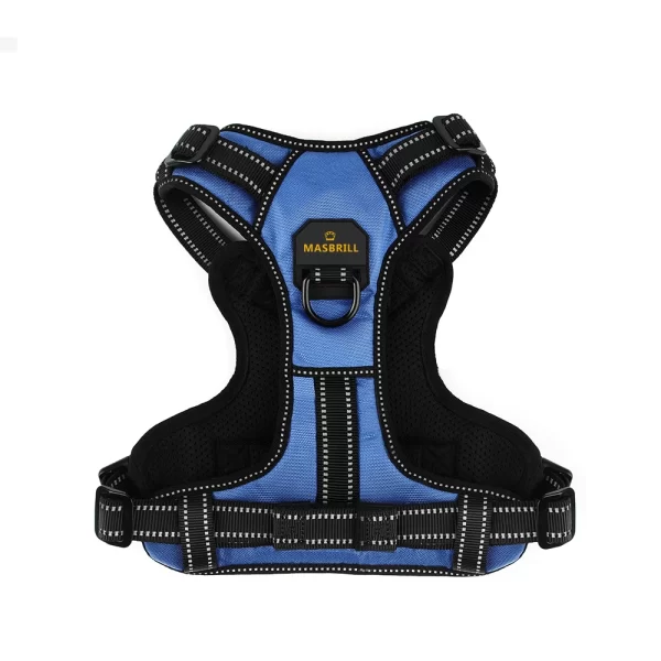 MASBRILL Dog Harness No Pull Nylon Adjustable Reflective Dog Vest Harness 2 Metal Leash Hooks Easy Control Handle Walking - Image 3