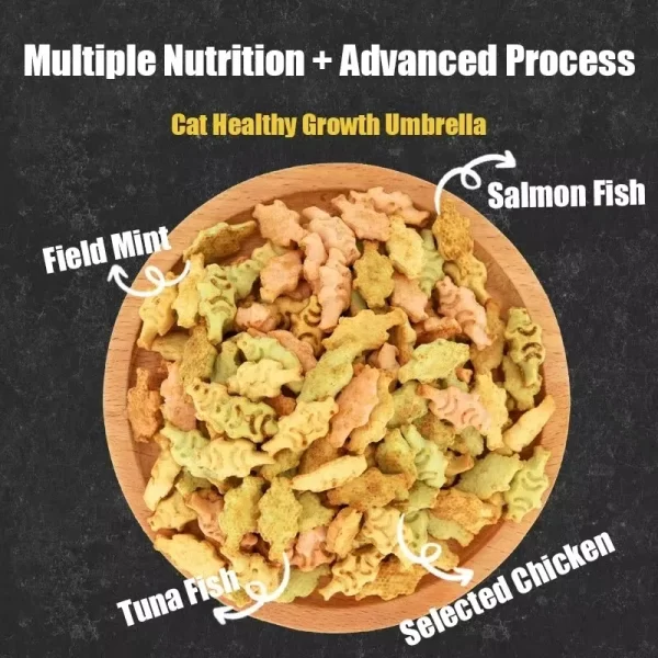 Cat Biscuits Salmon Snacks Chicken Tuna Multiplicity Nutrition Health Easy To Eat Digest Crispy Catnip Fish Biscuits Pet Snacks - Image 4
