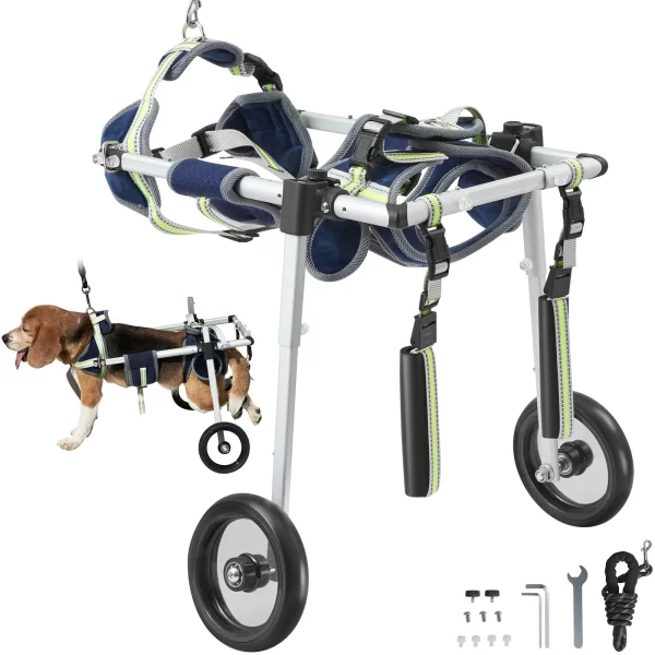 VEVOR 2 Wheels Dog Wheelchair for Back Legs Pet Wheelchair Dog Cart/Wheelchair for Injured Disabled Paralysis Hind Limb Weak Pet - Image 2