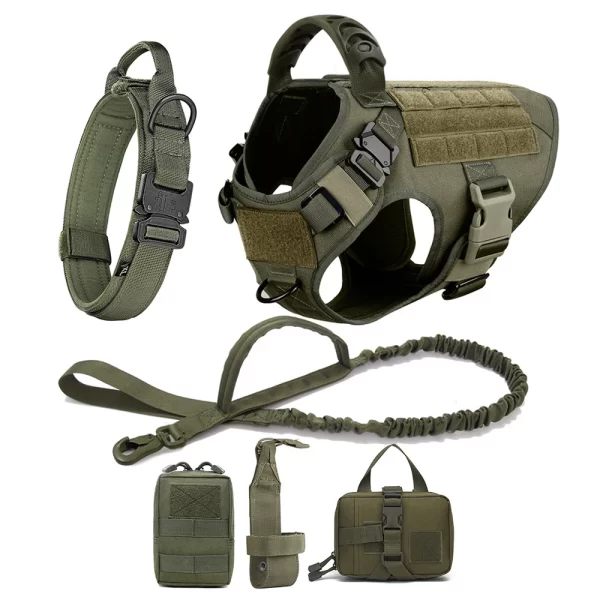 Large Dog Harness And Leash Set Pet German Shepherd Malinois Training Walking Vest Dog Harness And Collar For Medium Large Dogs - Image 21