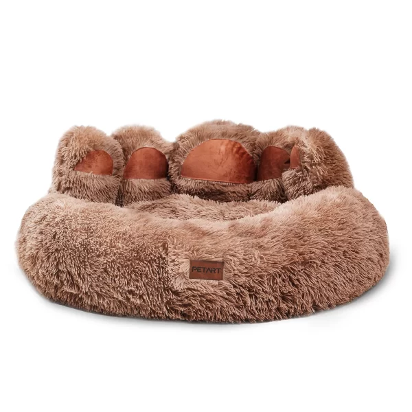 Cozy Comfy Pet Dog Bed Paw Shape Warm Dog Bed Cushion for Your Furry Friend Fluffy Dog Bed Cat Mat Deep Sleeping Warm Thickened - Image 9