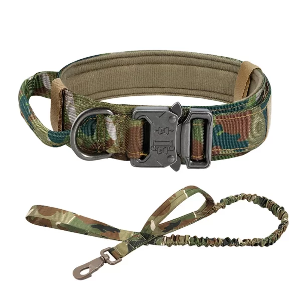 Dog Training Collar Adjustable Tactical Dog Collar And Leash Set Control Handle Pet Lead Collar For Dogs - Image 6
