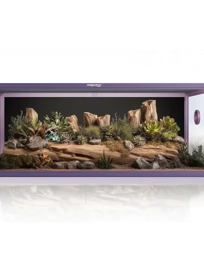 85 Gallon Reptile Tank Front Opening Glass Snake Terrarium Easy Maintenance Reptile Enclosure with Ventilation Perfect Lizard