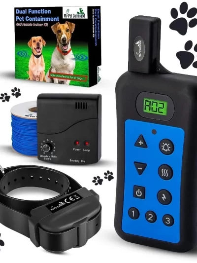 Command Underground Wireless Dog shock collar Fence System, Dual Function With Remote Dog Training Collar System Safe Pet