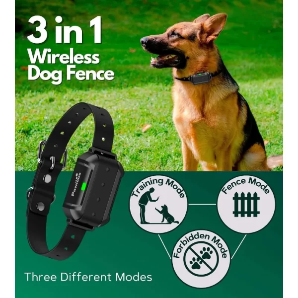 Wireless Dog Fence & High Precision Wireless Containment System for Up to 1 Acre, Real-Time Distance Monitoring - Image 3