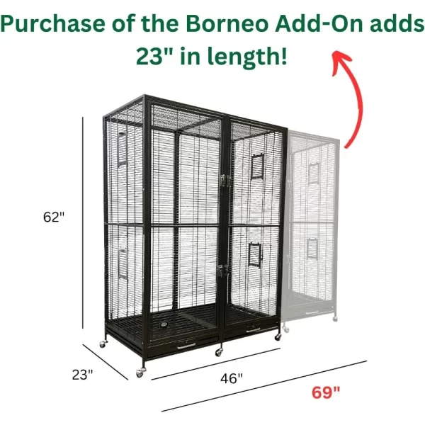 Exotic Borneo Small Animal house - for Sugar Gliders, Squirrels, Marmosets & Other Small Pets - Image 5