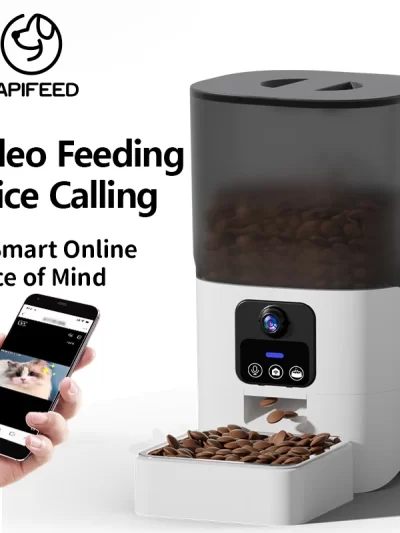 PAPIFEED cat automatic feeder visual cat food dog food wi-fi, 24h live streaming video intelligent timed quantitative pet food dispenser 6L (2 models available)