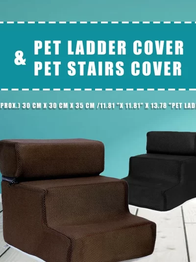 Pet Ladder Cover Non-Slip Detachable Zippered Mesh Fabric Stairs Cover Washable Dog Ramp Stair Cover