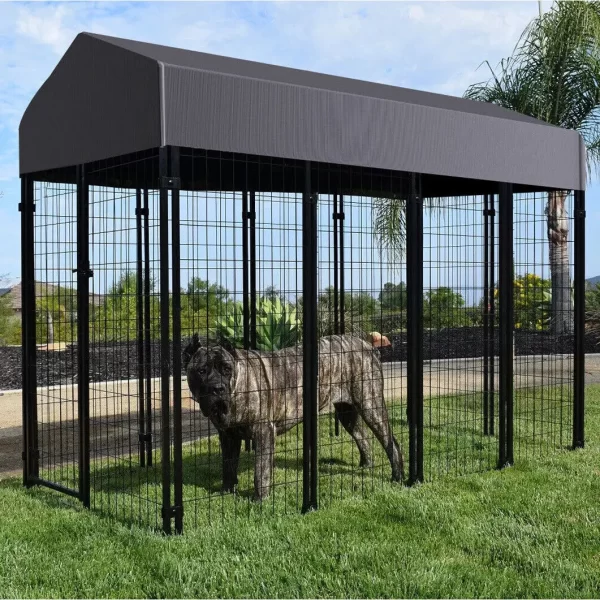 Oversize Dog, Pet Run Enclosure, Playpen with Roof, for Outdoor Pet Kennel, High Fence - Image 3