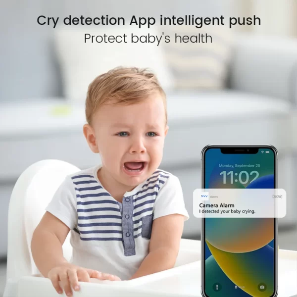 XIAOVV 4MP 5/2.4GHz WiFi Indoor Home Security Mini IP Camera Smart CCTV Pet Camera Baby Video Monitor 24/7 Surveillance Camera - Image 4