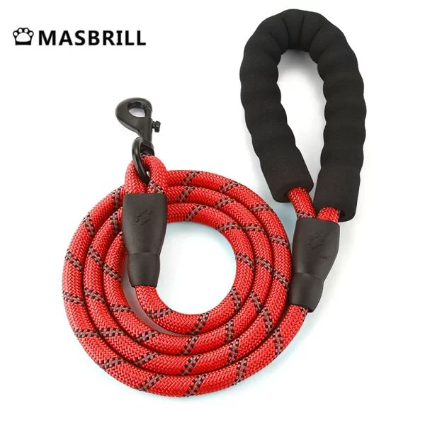 MASBRILL Dog Harness No Pull Nylon Adjustable Reflective Dog Vest Harness 2 Metal Leash Hooks Easy Control Handle Walking - Image 8