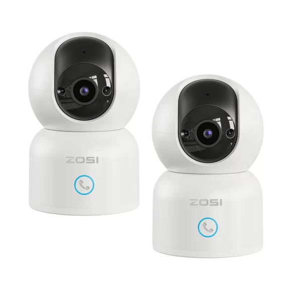 ZOSI Indoor Pan/Tilt Smart Security Camera C518 2K 360 Degree Baby Pet Monitor 2.4G/5G Dual-Band WiFi Home Cam with Phone APP - Image 9