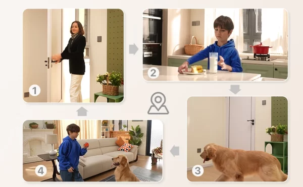 ZOSI C528 6MP/4MP HD Dual-Lens Indoor Wi-Fi Security Camera Plug-in 360° Views Pan/Tilt Home Surveillance Baby/Animal Monitor - Image 2