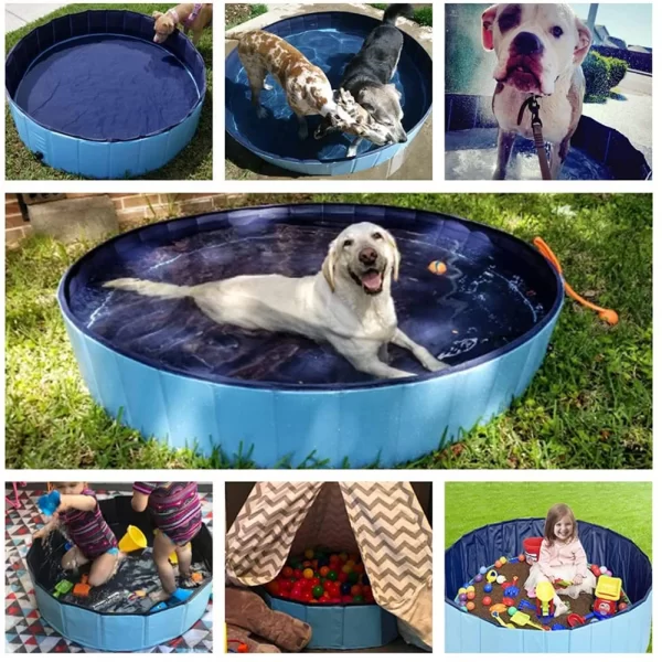 Dog Swimming Pool Portable Plastic Pool Grooming Tub Bathing Scratch Resistance Pet Pools Bathtub for Dogs