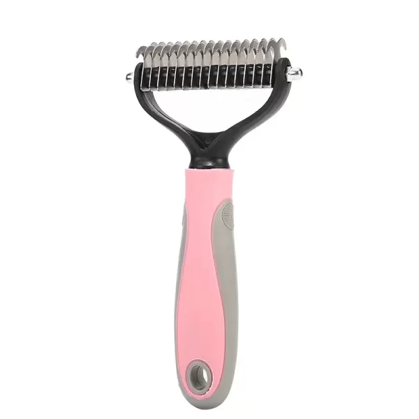 Pets Fur Knot Cutter Dog Grooming Shedding Tools Pet Cat Hair Removal Comb Brush Double sided - Image 6