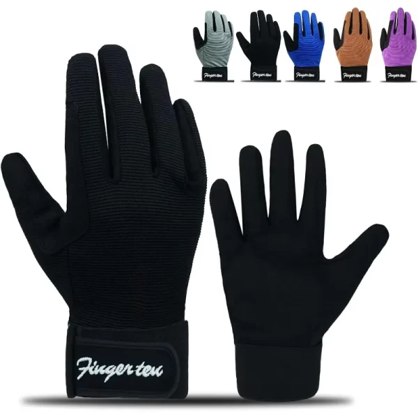 Horse Riding Gloves Equestrian for Girls and Boys Mesh Breathable Lightweight, Multiple colors and sizes available - Image 7