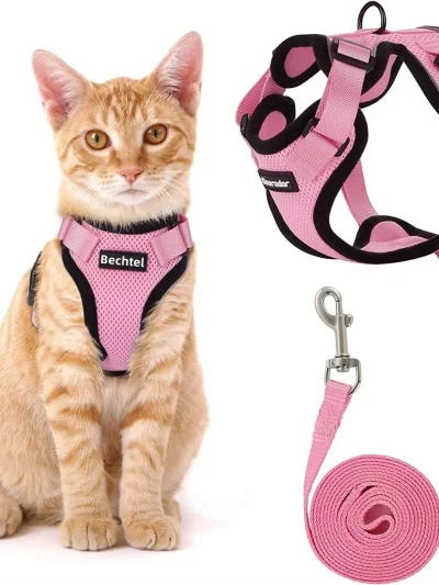 Cat Harness and Non-Slip Adjustable Leash