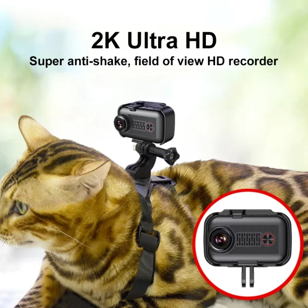 2K Pet Collar Camera with 32GB SD Card WiFi Dog Collar Camera Pet Camera Accessories for Pets - Image 4