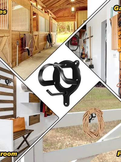 Horse Bridle Rack Metal Bridle Bracket Wall Mounted Bridle Hooks Horse Tack Storage Halter Hanger Horse Barn Supplies