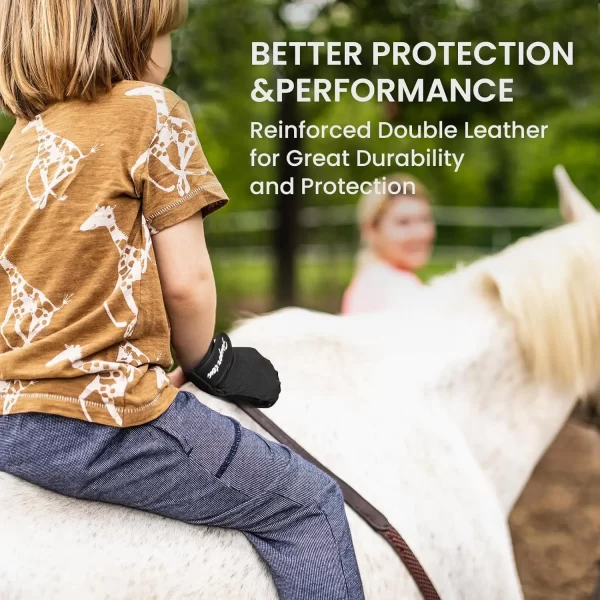 Horse Riding Gloves Equestrian for Girls and Boys Mesh Breathable Lightweight, Multiple colors and sizes available - Image 5
