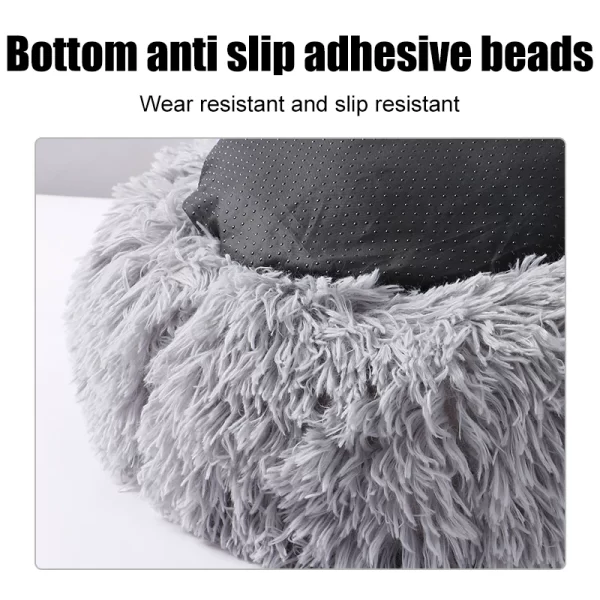 Fluffy Pets Dogs Beds Large Round Dog Bed Super Warm Soft Cat Bed Plush Cat Nest Winter - Image 6