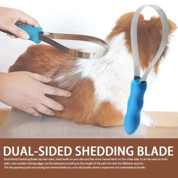 Pet Dog Horse Metal Sweat Scraper Shedding Blade Brush Grooming Hair Care Tool Horse Grooming Tool Cleaning Pet Products - Image 4