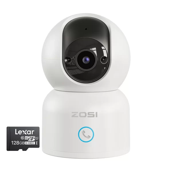 ZOSI Indoor Pan/Tilt Smart Security Camera C518 2K 360 Degree Baby Pet Monitor 2.4G/5G Dual-Band WiFi Home Cam with Phone APP - Image 7