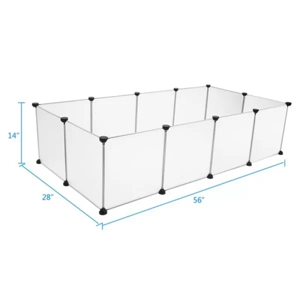 Pet Playpen Portable Large Plastic Yard Fence Small Animals, Puppy Kennel Crate Fence Tent - Image 2
